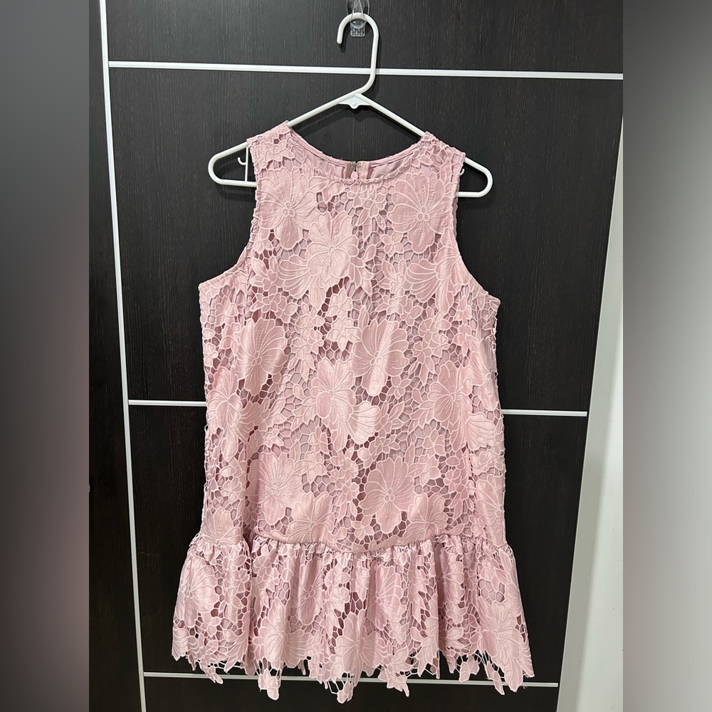 Just Me Blush Pink Satin Dress
